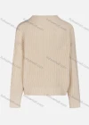 Wholesale Women's Casual V Neck Extra Long Sleeve Cable Knit Sweater 6018-10# - Liuhuamall