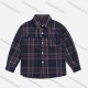 Wholesale Boys' Casual Collared Long Sleeve Button Front Button Down Plaid Shirt Navy Guangzhou Clothing Wholesale Market & Suppliers -LIUHUAMALL