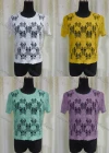 Wholesale Women's Casual Round Neck Hollow Out Plain Knit Top - Liuhuamall