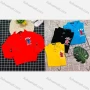 Wholesale Boy's Comfy Long Sleeve Letter Graphic Print Button Elastic Polo Shirt preview