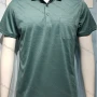 Wholesale Men's Casual Short Sleeve Side Pocket Button Front Texture Polo Shirt preview