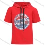 Wholesale Boy's Casual Graphic Short Sleeve Drawstring Hoodie preview