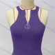Wholesale Women's Fashion Round Neck Quarter Zip Sleeveless Plain Knit Top 527# Clothing Wholesale Market Liuhua