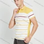 Wholesale Men's Casual Striped Colorblock Short Sleeve Polo Shirt preview