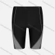 Wholesale Women's Sporty High Waist Plain Splicing Colorblock Short Legging 0068# Gray Clothing Wholesale Market Liuhua
