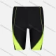 Wholesale Women's Sporty High Waist Plain Splicing Colorblock Short Legging 0068# Bright Green Clothing Wholesale Market Liuhua