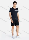 Wholesale Men's Sporty Crew Neck Breathable Letter Print Quick Drying T-shirts - Liuhuamall