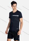 Wholesale Men's Sporty Crew Neck Breathable Letter Print Quick Drying T-shirts - Liuhuamall