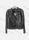 Wholesale Women's Casual Lapel Long Sleeve Zipper Plain Leather Biker Jacket - Liuhuamall