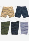 Wholesale Men's Casual Striped Multiple Pockets Cargo Shorts - Liuhuamall
