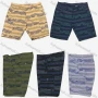 Wholesale Men's Casual Striped Multiple Pockets Cargo Shorts preview