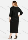 Wholesale Women's Casual Crew Neck 3/4 Sleeve Embroidered Dress - Liuhuamall