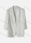 Wholesale Women's Plain Lapel 3/4 Sleeve One Button Patch Pockets Suit Jacket SN0281# - Liuhuamall