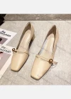Wholesale Women Chunky Heels for Women Square Toe Pumps Dress Shoes - Liuhuamall