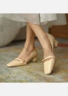 Wholesale Women Chunky Heels for Women Square Toe Pumps Dress Shoes - Liuhuamall