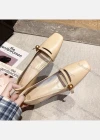 Wholesale Women Chunky Heels for Women Square Toe Pumps Dress Shoes - Liuhuamall
