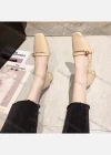 Wholesale Women Chunky Heels for Women Square Toe Pumps Dress Shoes - Liuhuamall