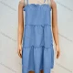 Wholesale Women's Casual Sleeveless Knee Length Layered Cami Dress 3# Clothing Wholesale Market Liuhua