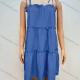 Wholesale Women's Casual Sleeveless Knee Length Layered Cami Dress 4# Clothing Wholesale Market Liuhua