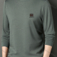 Wholesale Men's Casual Plain Basics Round Neck Long Sleeve Pullover Sweatshirt 2525# Camouflage Green Wholesale Clothing Market & Suppliers -LIUHUAMALL