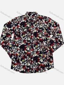 Wholesale Men's Casual Allover Print Long Sleeve Shirt, LIUHUA CLOTHING WHOLESALE