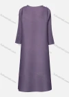Wholesale Women's Elegant Crew Neck 3/4 Sleeve Pearl Decor Button Down Dress 22013# - Liuhuamall