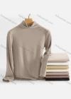 Wholesale Women's Casual Plain Mock Neck Long Sleeve Sweater - Liuhuamall