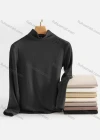 Wholesale Women's Casual Plain Mock Neck Long Sleeve Sweater - Liuhuamall