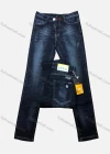 Wholesale Boys Button Pockets Labelled Embroidered Letter Plain Jean - Liuhuamall