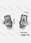 Wholesale Silver Stainless Steel Ear Studs SP0567# - Liuhuamall