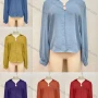 Wholesale Women's Casual Turn-down Collar Long Sleeve Plain Blouse preview