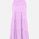 Women's Casual Sleeveless Ruffle Neck Tie Back Ruffle Trim Plain Short Dress LS3007# 13# Clothing Wholesale Market -LIUHUA