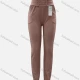 Wholesale Women's Casual High Waist Shirred Double Breasted Plain Sweatpants Coffee Clothing Wholesale Market Liuhua