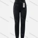 Wholesale Women's Casual High Waist Shirred Double Breasted Plain Sweatpants Black Clothing Wholesale Market Liuhua
