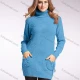 Wholesale Women's Plain Turtleneck Long Sleeve Pullover Sweater Sky Blue Guangzhou Clothing Wholesale Market & Suppliers -LIUHUAMALL