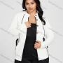 Wholesale Women's Plus Size Mock Neck Button Down Double Pockets Long Sleeve Knitted Jackets 1001# preview