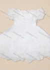 Wholesale Girls Lovely Crew Neck Short Sleeve Pearl Decor Flower Dress - Liuhuamall