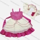 Wholesale Girls Lovely Sleeveless Rhinestone Tiered Flower Dress & Crop Cardigan Set Pink Clothing Wholesale Market Liuhua