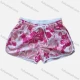 Wholesale Women's Vacation Contrast Floral Print Drawstring Beach Shorts 4# Clothing Wholesale Market Liuhua