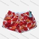 Wholesale Women's Vacation Contrast Floral Print Drawstring Beach Shorts 2# Clothing Wholesale Market Liuhua