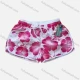 Wholesale Women's Vacation Contrast Floral Print Drawstring Beach Shorts 1# Clothing Wholesale Market Liuhua