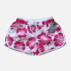 Women's Vacation Contrast Floral Print Drawstring Beach Shorts 1# Clothing Wholesale Market -LIUHUA