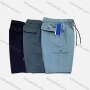 Wholesale Men's Casual 100%Cotton Plain Flap Pockets Drawstring Shorts preview