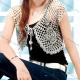 Wholesale Women's Casual Plain Cap Sleeve Hollow Out Lace Up Crop Cardigan 1203# 501# Clothing Wholesale Market Liuhua