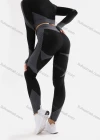 Wholesale Women's 2 Piece Colorblock Workout Outfits Sports Long Sleeve Top Seamless Leggings Yoga Gym Activewear Set AB31# - Liuhuamall