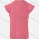 Wholesale Girls Cap Sleeve Mock Neck Cable Knit Pullover Sweater 7# Clothing Wholesale Market Liuhua