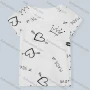 Wholesale Women's Casual Scoop Neck Short Sleeve Heart Letter Print T-Shirt 5753# preview