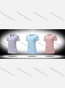Wholesale Women's Casual & Athletic Workout Plain Round Neck Short Sleeve Tee WT21601#, LIUHUA CLOTHING WHOLESALE
