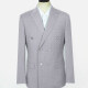 Men's Formal Plaid Print Lapel Long Sleeve Double Breasted Flap Pockets Blazer Jackets X7348# 1# Clothing Wholesale Market -LIUHUA