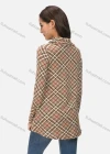 Wholesale Women's Casual Cowl Neck Long Sleeve Dual Pocket Plaid Print Tunic - Liuhuamall